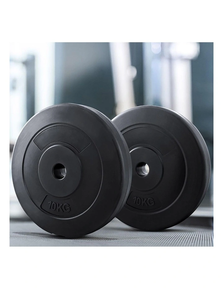 Everfit 40kg Barbell Weight Plates Standard Home Gym Press Fitness Exercise image 3