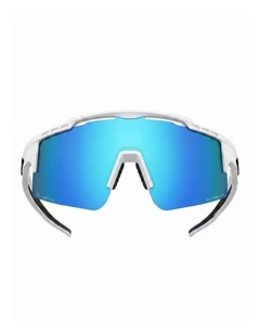 OutdoorMaster Adult Polarized UV400 TR90 Sunglasses for Cycling Sports White