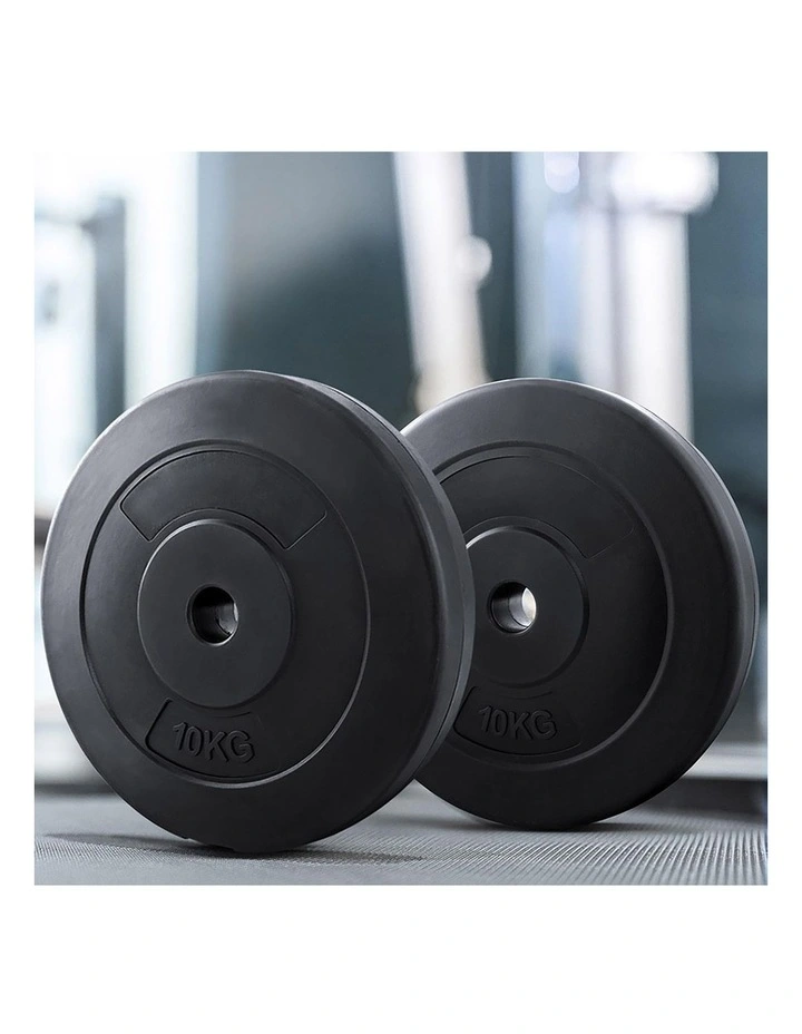 Everfit 80kg Barbell Weight Plates Standard Home Gym Press Fitness Exercise image 3