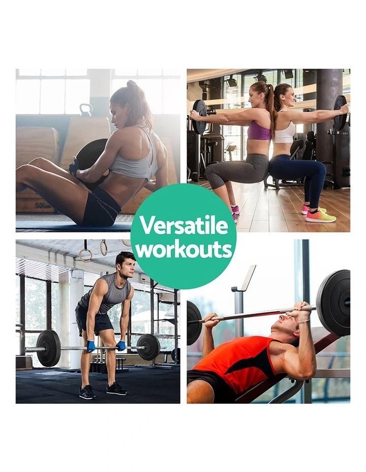 Everfit 80kg Barbell Weight Plates Standard Home Gym Press Fitness Exercise image 6