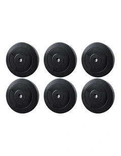 Everfit 60kg Barbell Weight Plates Standard Home Gym Press Fitness Exercise