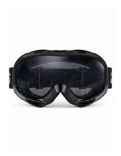 OutdoorMaster Adult Youth OTG Anti-Fog UV400 Goggles for Ski Snowboard Blue