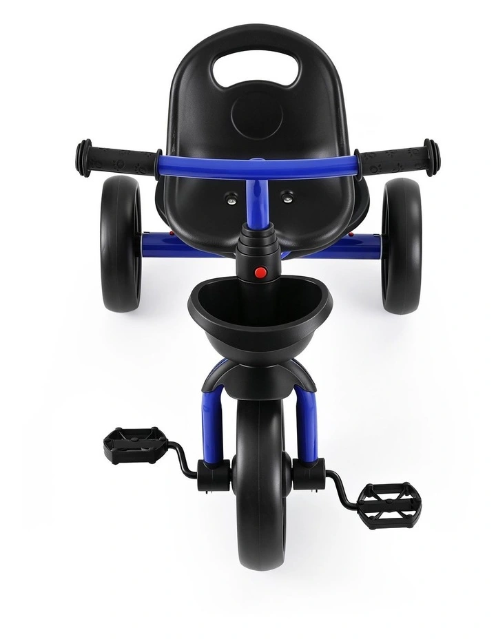 RIGO Tricycle Bike, Kids Bike with 3 wheels, basket Carbon Steel 68cm Blue image 3