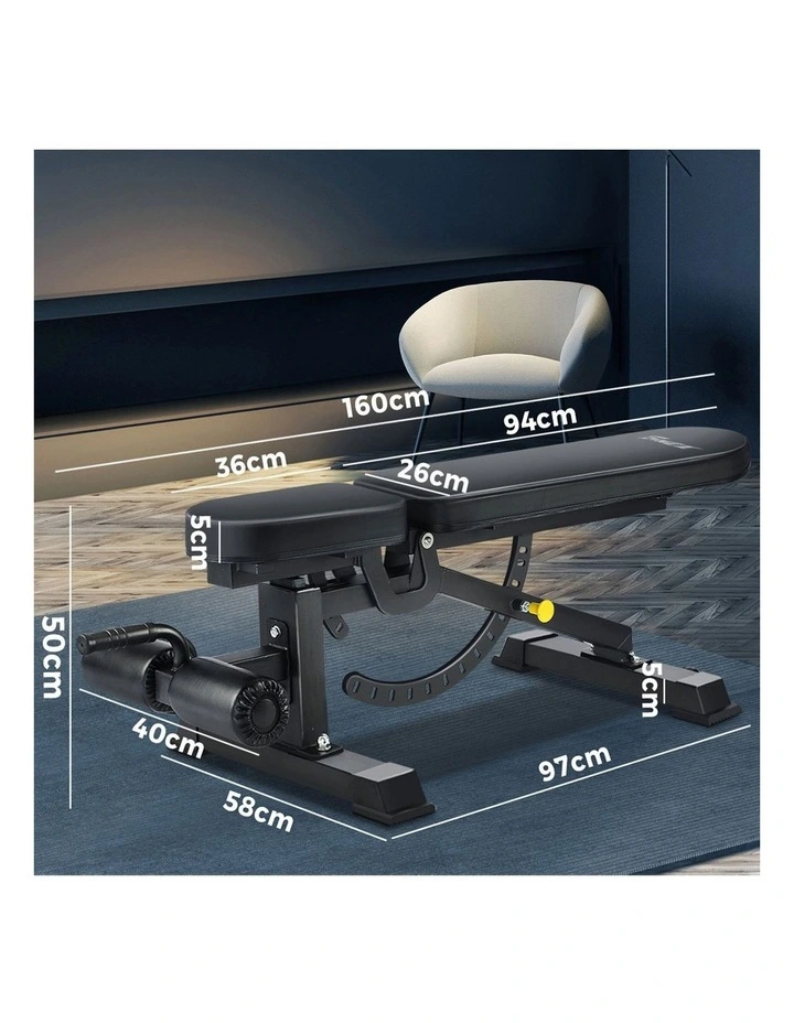 Finex Adjustable Weight Bench FID Bench Press Flat Incline image 3