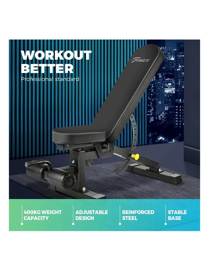 Finex Adjustable Weight Bench FID Bench Press Flat Incline image 5