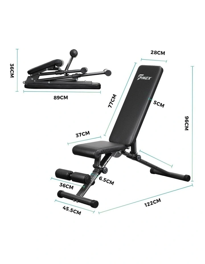 Finex Adjustable Weight Bench FID Bench image 3