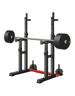 Finex Adjustable Squat Rack Weight Bench Press Barbell Bar Stand Weight Lifting