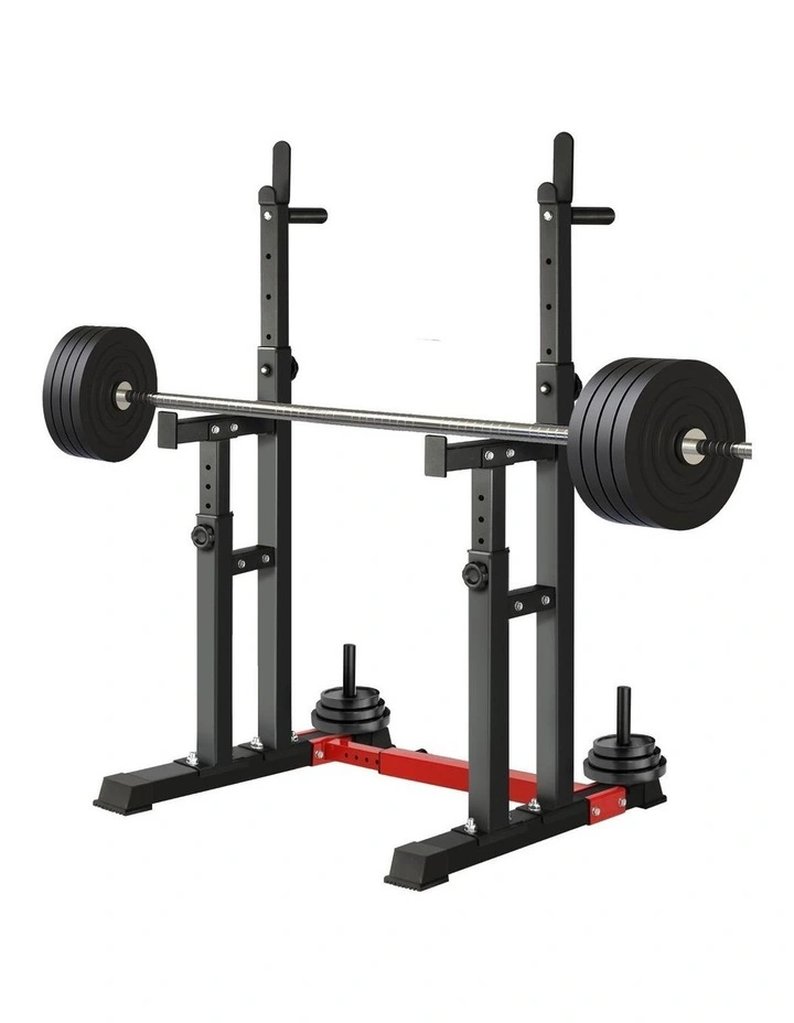 Finex Adjustable Squat Rack Weight Bench Press Barbell Bar Stand Weight Lifting image 1