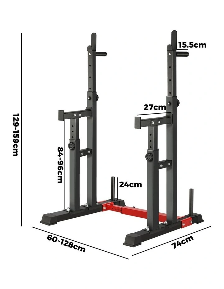 Finex Adjustable Squat Rack Weight Bench Press Barbell Bar Stand Weight Lifting image 2