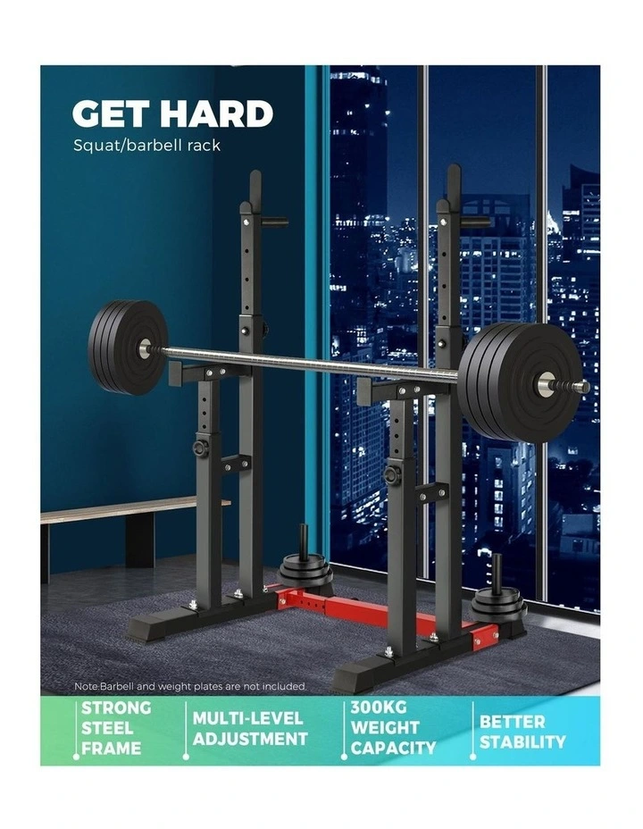 Finex Adjustable Squat Rack Weight Bench Press Barbell Bar Stand Weight Lifting image 5