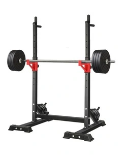 Finex Squat Rack Adjustable Barbell Rack Bench Press Weight Lifting