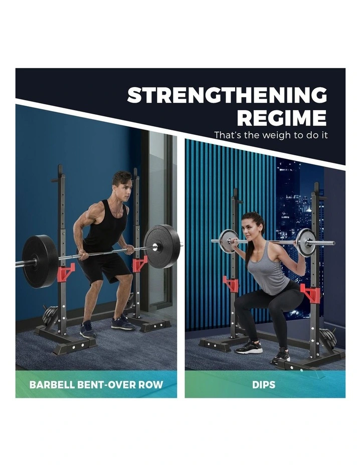 Finex Squat Rack Adjustable Barbell Rack Bench Press Weight Lifting image 7