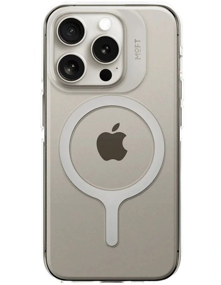 MOFT Snap Phone Case iPhone 15 Plus MagSafe-Enhanced Lanyard Compatible Clear image 1