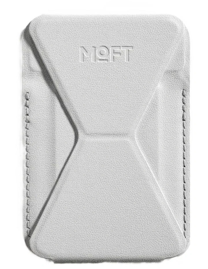 MOFT Snap-On MagSafe Vegan Leather iPhone Stand & Wallet MOVAS Misty Cove image 1