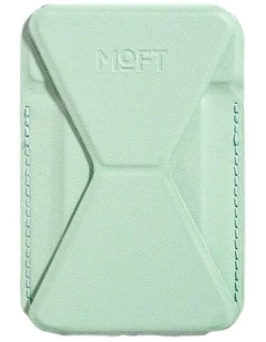 MOFT Snap-On MagSafe Vegan Leather iPhone Stand & Wallet MOVAS Peppermint
