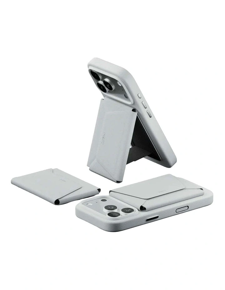 Moft Trackable Field Wallet With Stand 8-Card MagSafe Apple Find My Misty Cove image 2