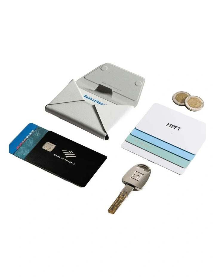 Moft Trackable Field Wallet With Stand 8-Card MagSafe Apple Find My Misty Cove image 3