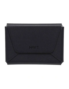 Moft Trackable Field Wallet With Stand 8-Card MagSafe Apple Find My Jet Black