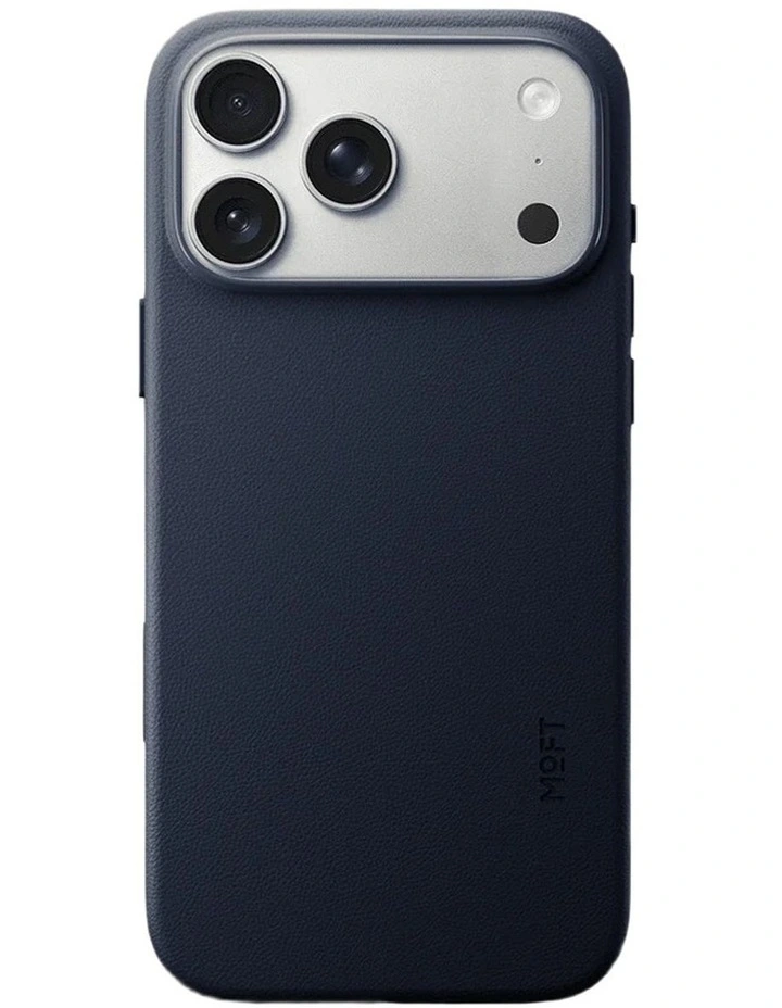 Moft Snap Phone Case MOVAS Vegan Leather iPhone 17 Pro Jet Black image 1