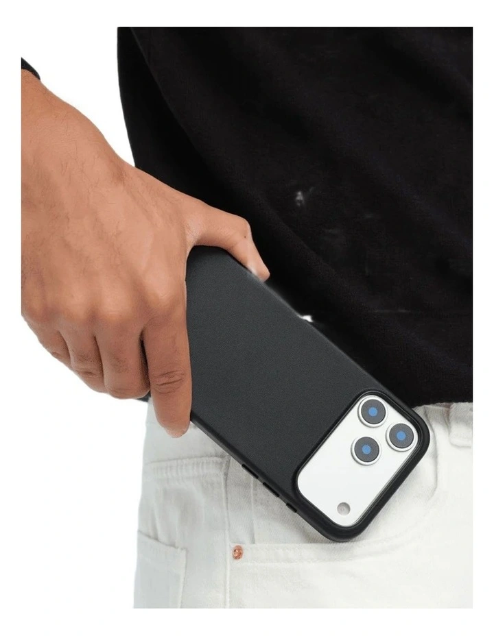 Moft Snap Phone Case MOVAS Vegan Leather iPhone 17 Pro Jet Black image 2