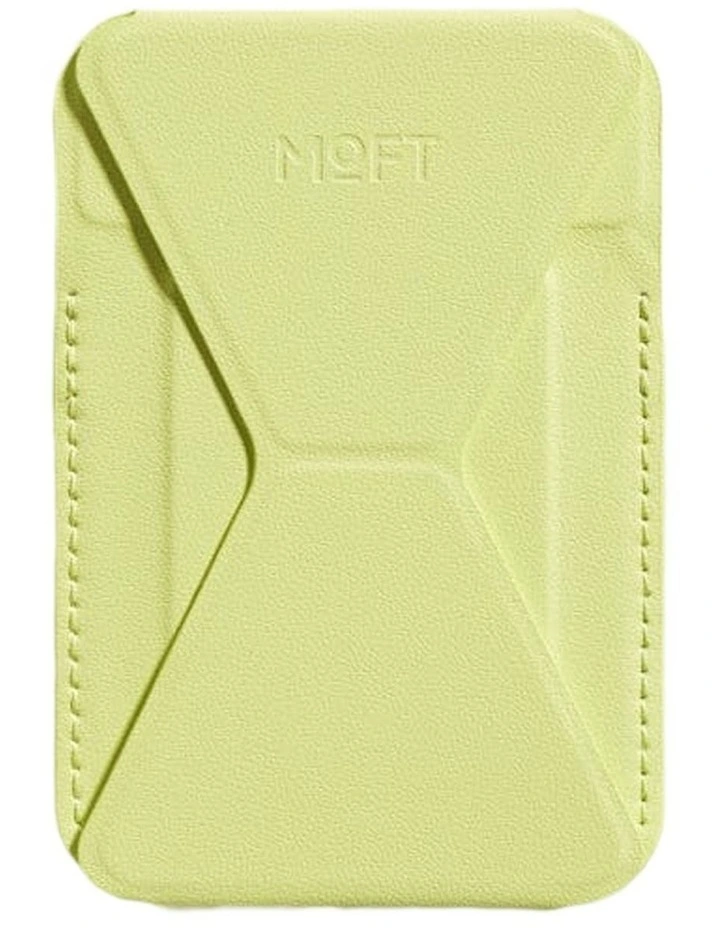 MOFT Snap-On MagSafe Vegan Leather iPhone Stand & Wallet MOVAS Soft Avocado image 1