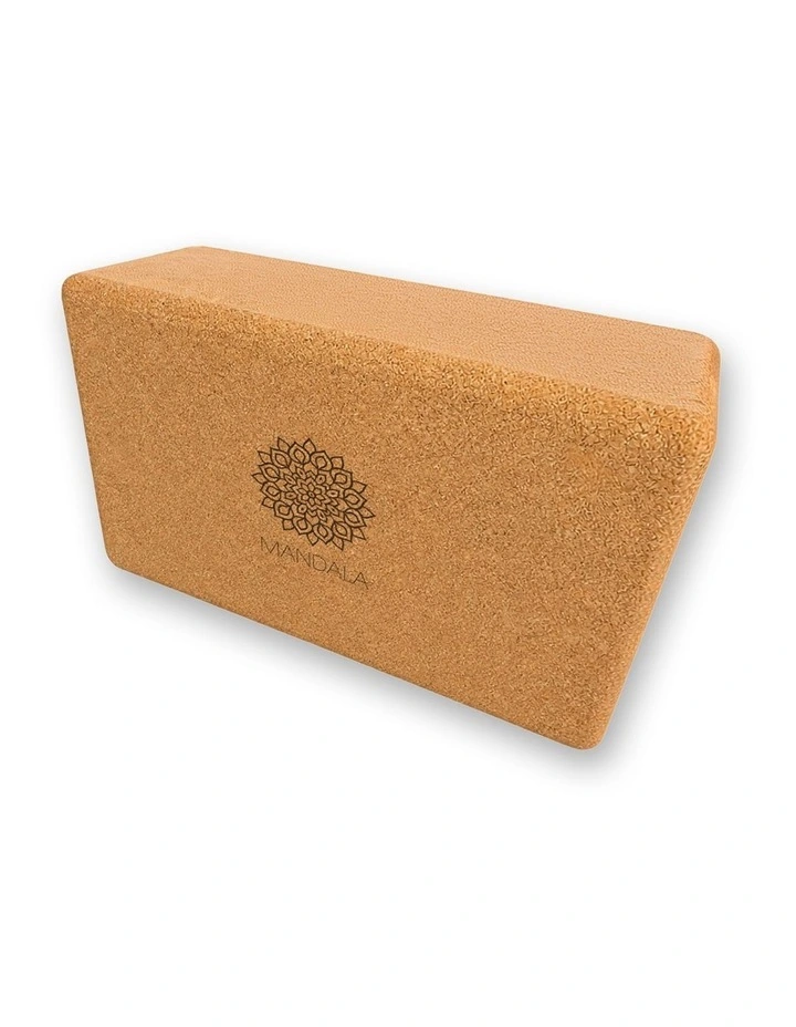 Mandala Natural Cork Yoga Block - Large image 2