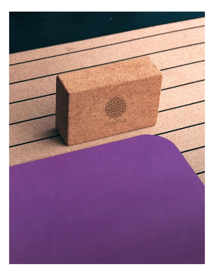 Mandala Natural Cork Yoga Block - Large image 3