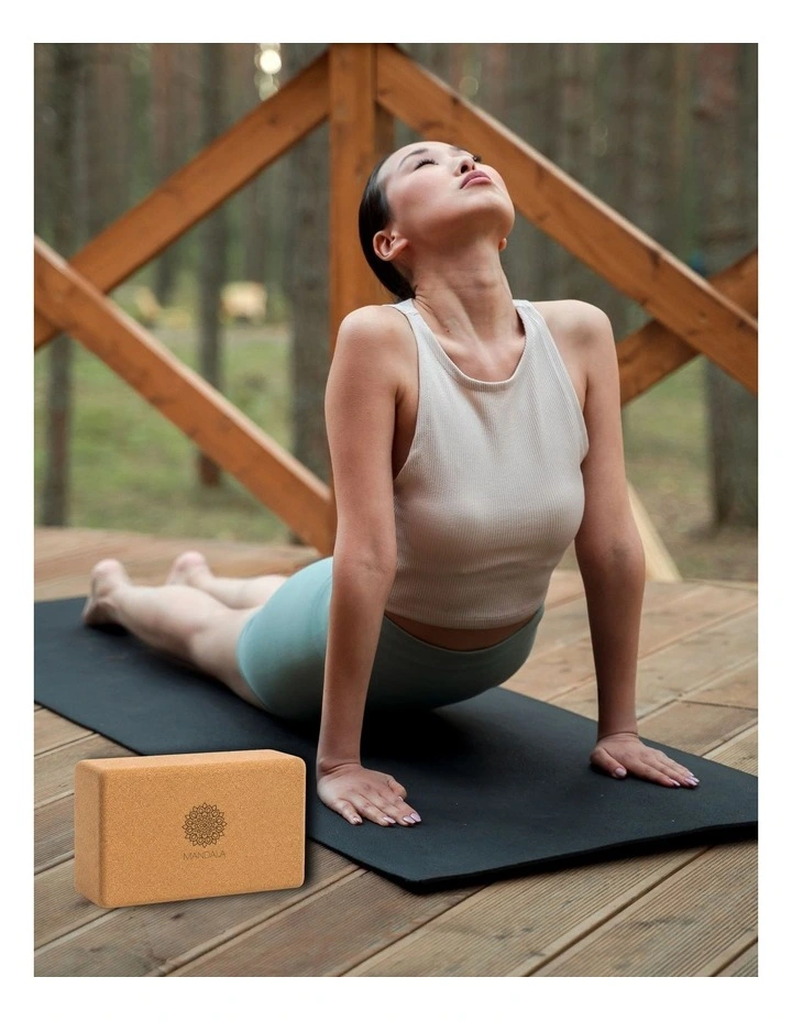 Mandala Natural Cork Yoga Block - Large image 4