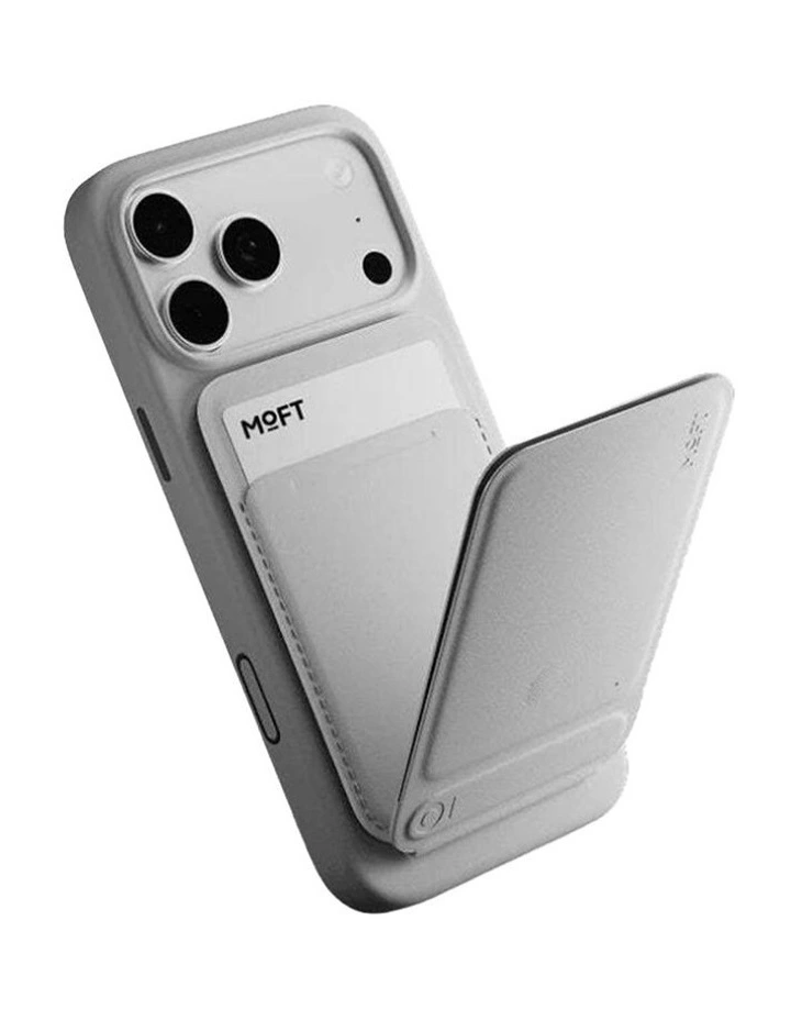 Moft Trackable Tripod Wallet 4-in-1 MagSafe Stand Locator & Capture Misty Cove image 2