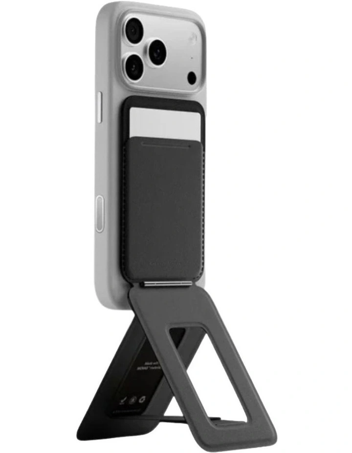 Moft Trackable Tripod Wallet 4-in-1 MagSafe Stand Locator & Capture Jet Black image 4