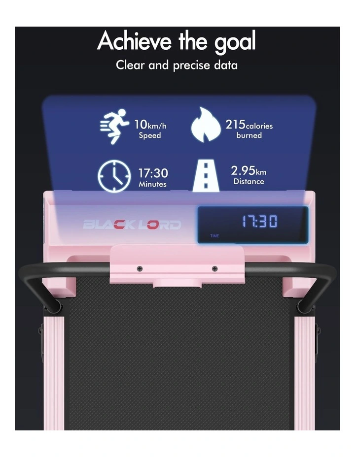 Treadmill Walking Pad Electric Incline Under Desk Pink image 5