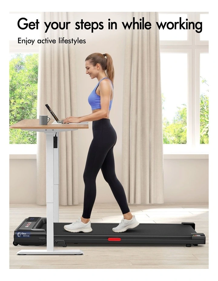 Walking Pad Treadmill Electric Incline Under Desk Black image 4