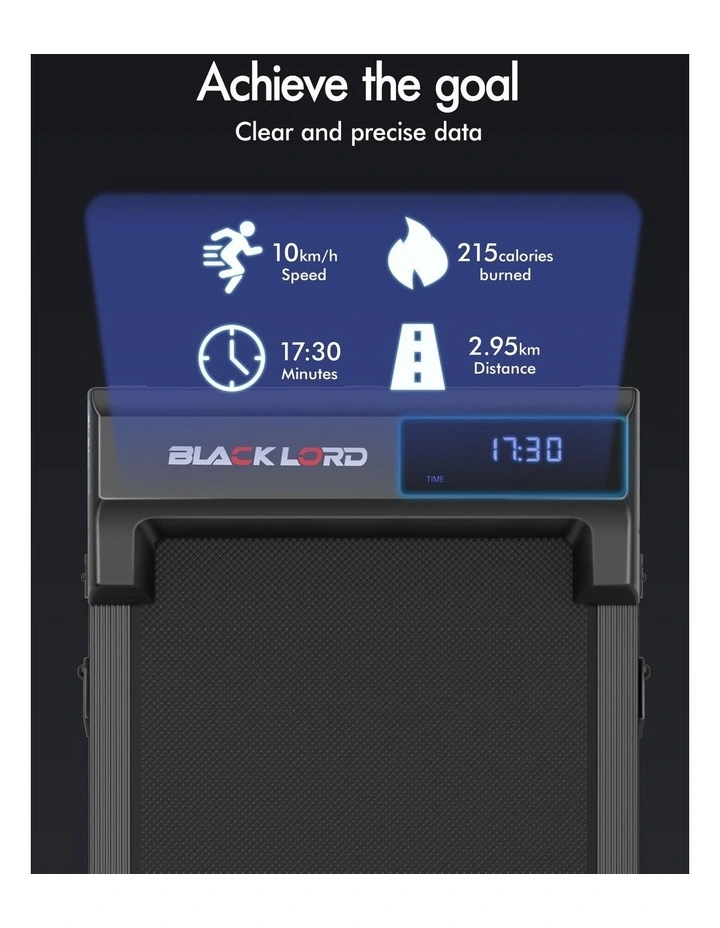 Walking Pad Treadmill Electric Incline Under Desk Black image 5