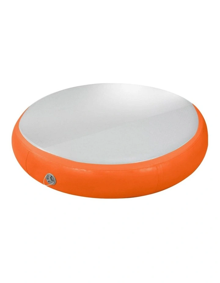 Powertrain 20cm Thick 1m Airtrack Spot Round Inflatable Gymnastics Tumbling Mat Air Track - Orange image 1