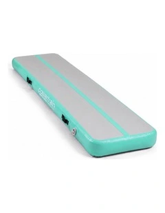 Powertrain Airtrack 20cm Thick 4m x 1m Inflatable Gymnastics Tumbling Mat Air Track - Mint Green