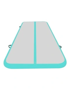 Powertrain Airtrack 20cm Thick 6m x 1m Inflatable Gymnastics Tumbling Mat Air Track - Green