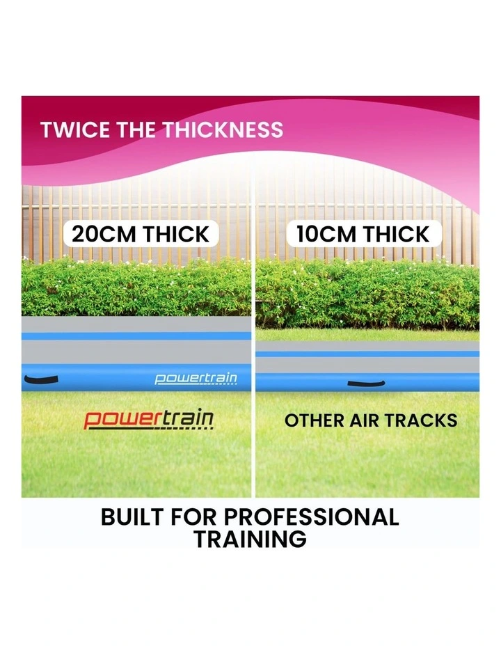 Powertrain Airtrack 20cm Thick 8m x 1m Inflatable Gymnastics Tumbling Mat Air Track image 5