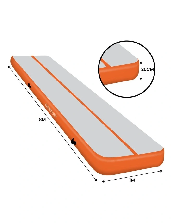 Powertrain Airtrack 20cm Thick 4m x 1m Inflatable Gymnastics Tumbling Mat Air Track image 3