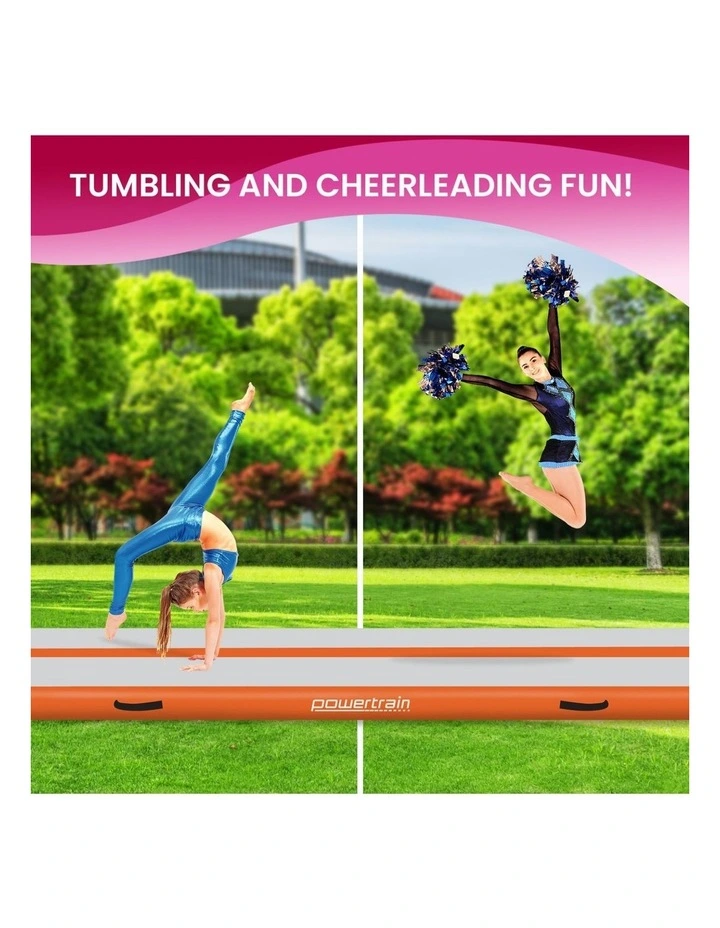 Powertrain Airtrack 20cm Thick 4m x 1m Inflatable Gymnastics Tumbling Mat Air Track image 4