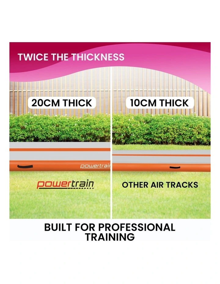 Powertrain Airtrack 20cm Thick 4m x 1m Inflatable Gymnastics Tumbling Mat Air Track image 7