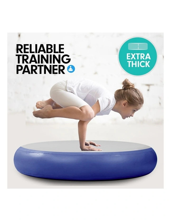 Powertrain 20cm Thick 1m Airtrack Spot Round Inflatable Gymnastics Tumbling Mat Air Track image 2