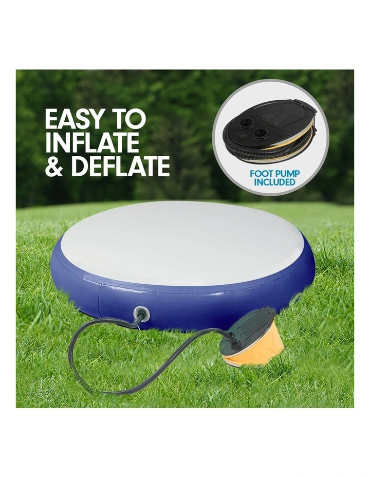 Powertrain 20cm Thick 1m Airtrack Spot Round Inflatable Gymnastics Tumbling Mat Air Track image 6