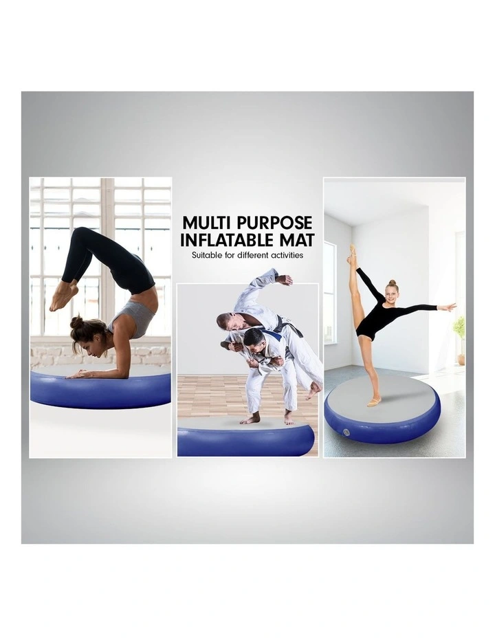 Powertrain 20cm Thick 1m Airtrack Spot Round Inflatable Gymnastics Tumbling Mat Air Track image 7