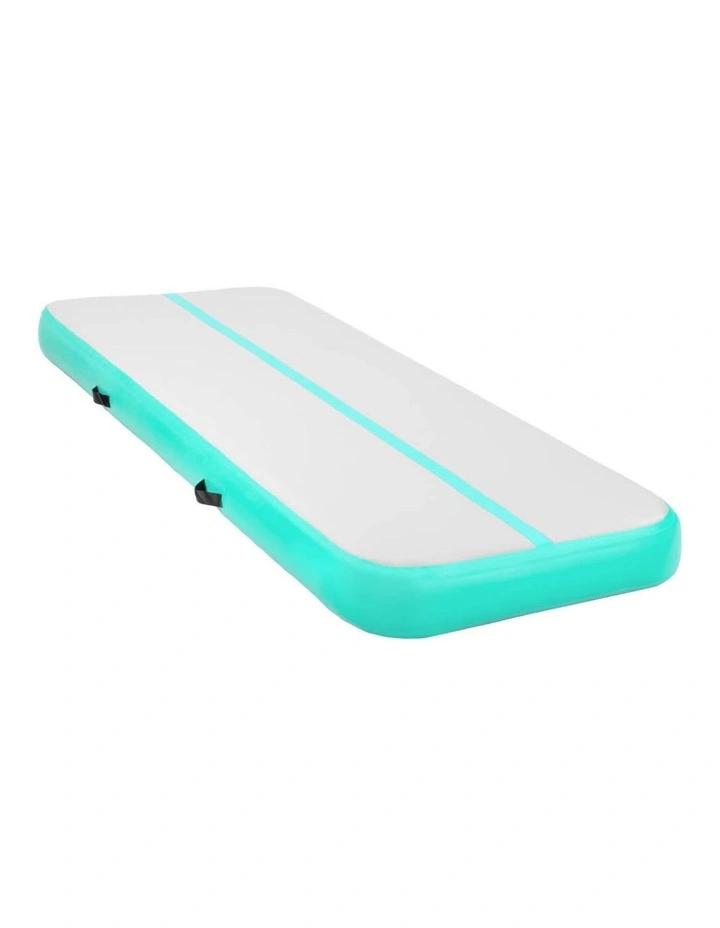 Powertrain Airtrack 20cm Thick 3m x 1m Inflatable Gymnastics Tumbling Mat Air Track - Mint Green image 1