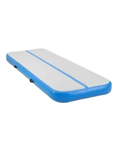 Powertrain Airtrack 20cm Thick 5m x 1m Inflatable Gymnastics Tumbling Mat Air Track - Blue
