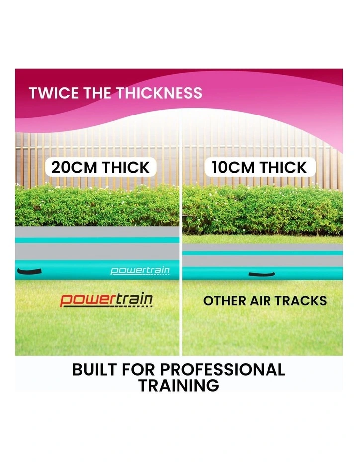 Powertrain Airtrack 20cm Thick 8m x 1m Inflatable Gymnastics Tumbling Mat Air Track image 5