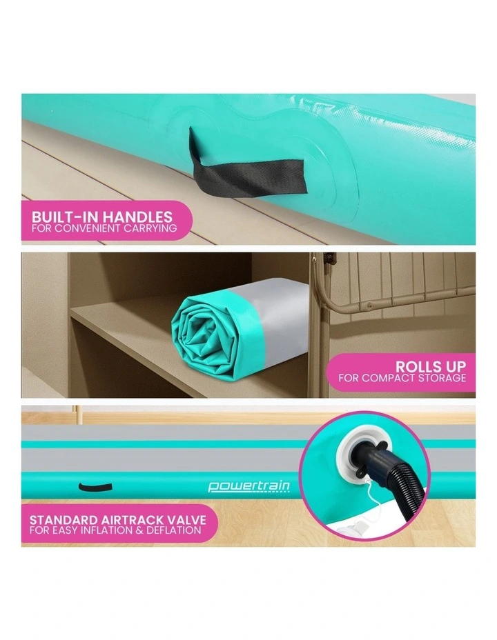 Powertrain Airtrack 20cm Thick 8m x 1m Inflatable Gymnastics Tumbling Mat Air Track image 6