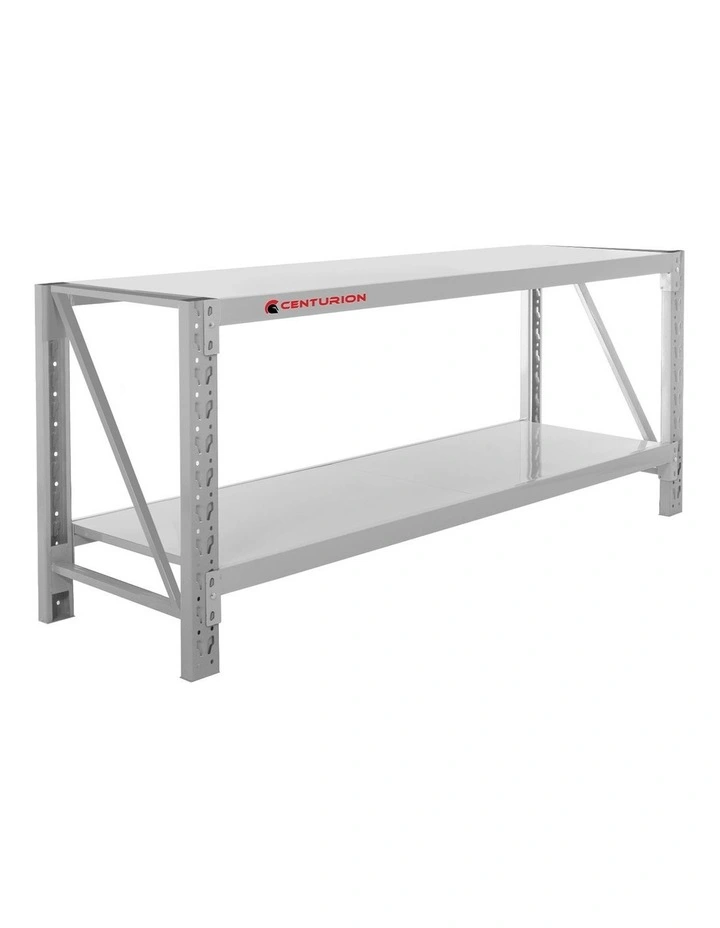 Centurion 2-Layer Work Bench 400kg - Grey image 1