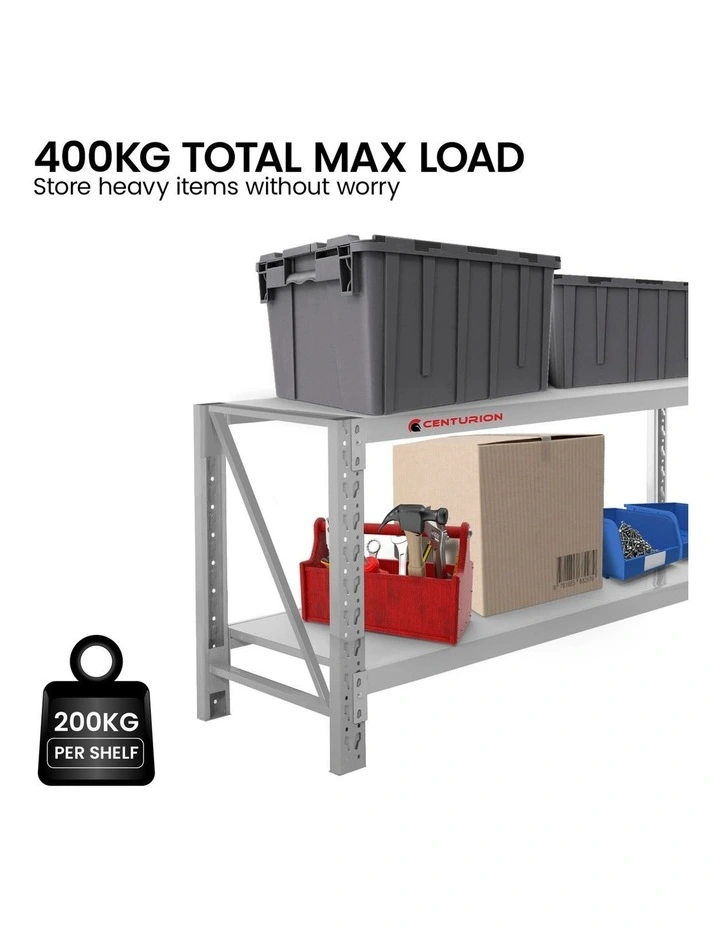 Centurion 2-Layer Work Bench 400kg - Grey image 7