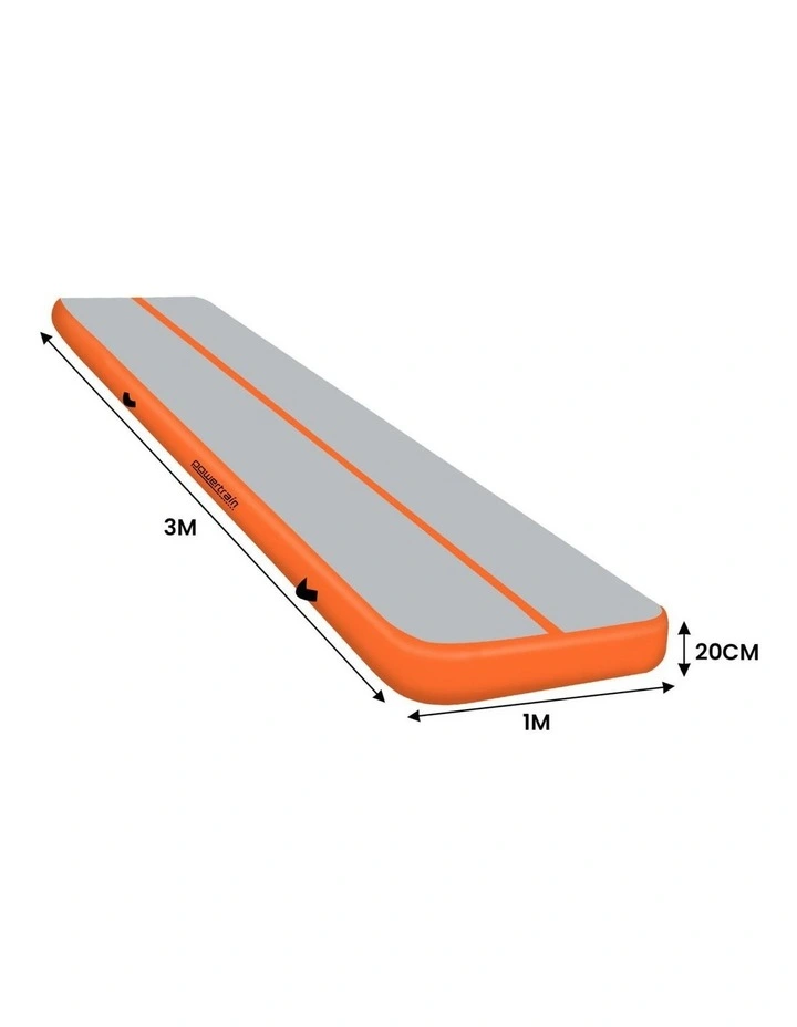 Powertrain Airtrack 20cm Thick 3m x 1m Inflatable Gymnastics Tumbling Mat Air Track image 3